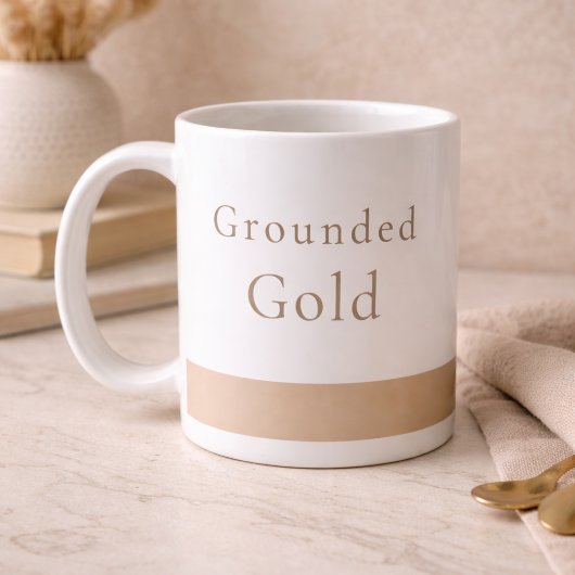 Grounded Gold Calm Classic Mug, 11 oz Kaffeetasse