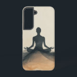 Grounded Zen Flow Phone Case Samsung Galaxy Hülle<br><div class="desc">Eine friedliche Figur,  die sich auf Meditation gründet und von sanften,  neutralen Tönen umgeben ist - ideal,  um eine ruhige und zentrierte Energie zu erzeugen.</div>