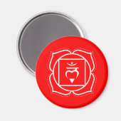 Groundenergy Red Root Chakra Magnet (Vorderseite/Rückseite)