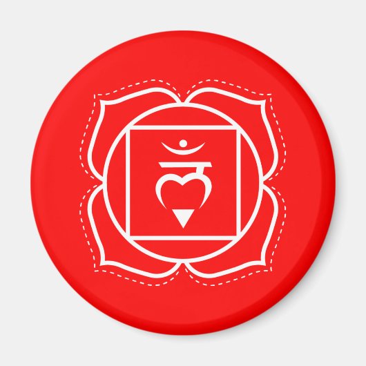 Groundenergy Red Root Chakra Magnet (Vorne)