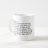 Groundfob Tageskaffee-Tasse Kaffeetasse (Vorderseite Links)