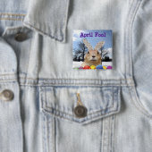 Groundhog April Narr Day Button (Beispiel)