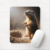 Groundhog bei Sonnenlicht Mousepad (Mit Mouse)