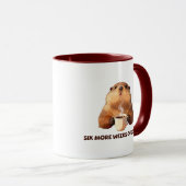 Groundhog Coffee | Sechs weitere Wochen Kaffee Tasse (VorderseiteRechts)