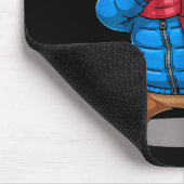 Groundhog Dabbing Groundhog Funny February 2 Groun Mousepad (Ecke)
