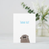 Groundhog danke Ihnen Postcard Postkarte (Stehend Vorderseite)