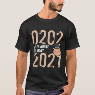 Groundhog Day 2021 My Lieblings-Urlaub USA Flaggen T-Shirt