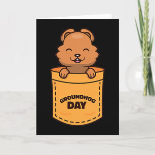 Groundhog Day 2023 Taschen-Meme Lustiges Groundhog Karte