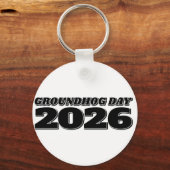 Groundhog Day 2026 Schlüsselanhänger (Vorderseite)