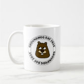 Groundhog Day 2026 with Groundhog face Kaffeetasse (Links)