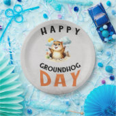 Groundhog day 22 February  Pappteller (Party)