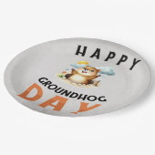 Groundhog day 22 February  Pappteller (Schrägansicht)