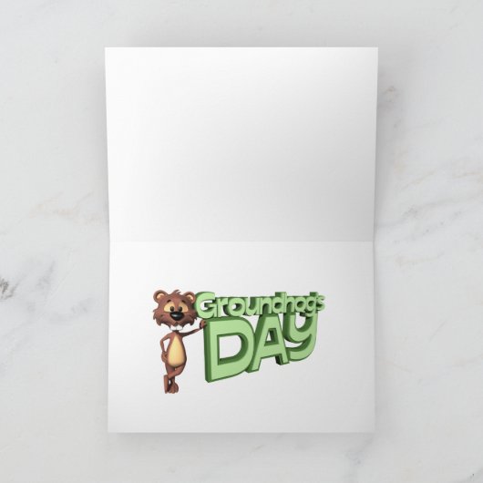 Groundhog Day 2. Februar - Der Schatten weiß Karte (Innenseite)