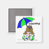 Groundhog Day Beach Umbrella Magnet (Vorderseite/Rückseite)
