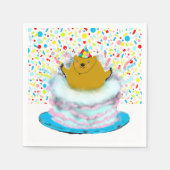 Groundhog Day Birthday Serviette (Vorderseite)