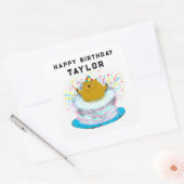 Groundhog Day Birthday Square Sticker (Umschlag)