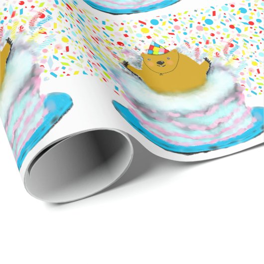 Groundhog Day Birthday Wrapping Paper Geschenkpapier (Rolleneckpunkt)