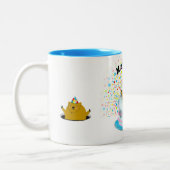 Groundhog Day Birthday Zweifarbige Tasse (Links)