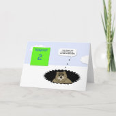 Groundhog Day Card - Da ich oben bin Karte (Vorderseite)