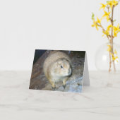 Groundhog Day Card Karte (Gelbe Blume)