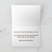 Groundhog Day Card Karte (Innenseite)