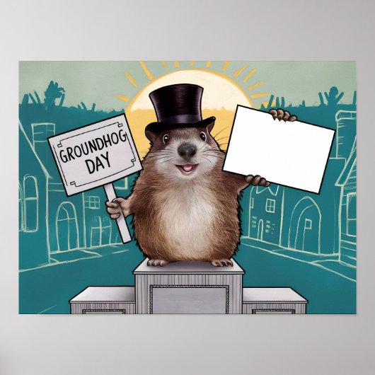 Groundhog Day Celebration Poster (Vorne)