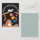 Groundhog Day Celebration: Schatten oder Schein? Mitteilungskarte (Vorne/Hinten)