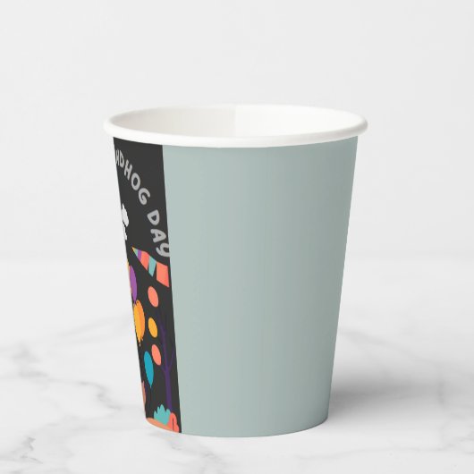 Groundhog Day Celebration: Schatten oder Schein? Pappbecher (Links)