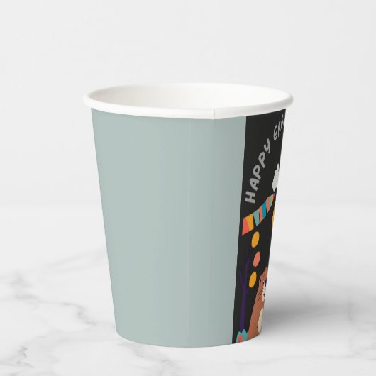 Groundhog Day Celebration: Schatten oder Schein? Pappbecher (Rechts)