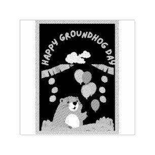 Groundhog Day Celebration: Schatten oder Schein? Permastempel