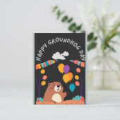 Groundhog Day Celebration: Schatten oder Schein? Postkarte (Stehend Vorderseite)