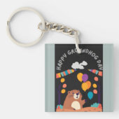 Groundhog Day Celebration: Schatten oder Schein? Schlüsselanhänger (Vorderseite)