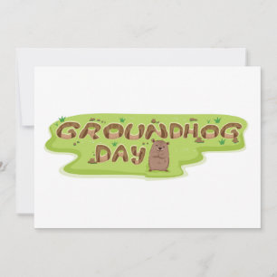 Groundhog Day-Einladungen Einladung