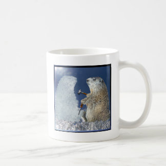 Groundhog Day-Eis-Skulptur Kaffeetasse