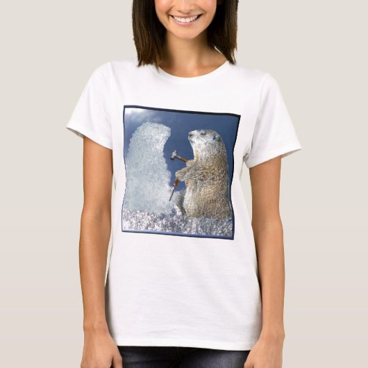 Groundhog Day-Eis-Skulptur T-Shirt (Vorderseite)