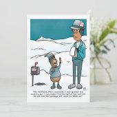 Groundhog Day Flat Greeting Card Karte (Stehend Vorderseite)