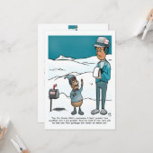 Groundhog Day Flat Greeting Card Karte (Vorderseite/Rückseite Beispiel)