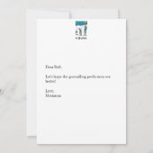 Groundhog Day Flat Greeting Card Karte (Rückseite)