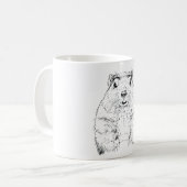 Groundhog Day Funny February Tierprognose Kaffeetasse (Vorderseite Links)