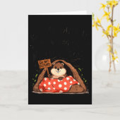 Groundhog Day Funny Groundhog Wake Me Up When Wint Karte (Gelbe Blume)