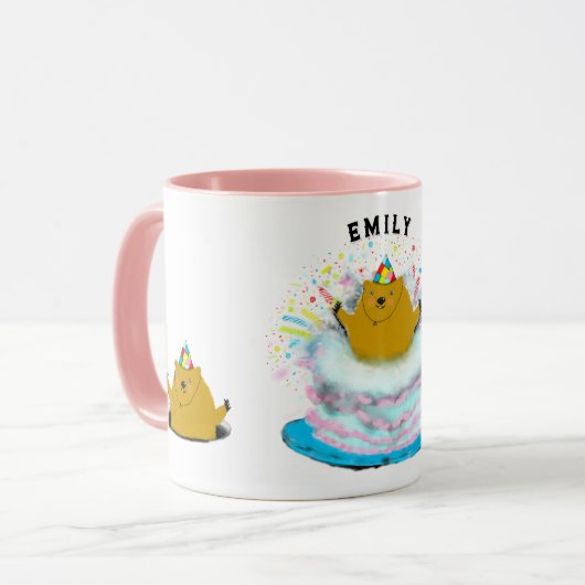 Groundhog Day Geburtstagsgeschenk Tasse (Vorderseite Links)