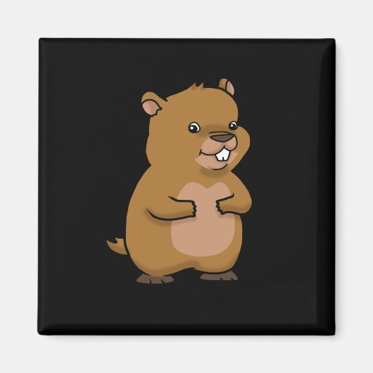 Groundhog Day Geschenk Männer Frauen Groundhog Magnet (Vorne)