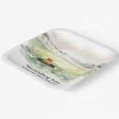 Groundhog Day Golfer Winter Golf Holiday Pappteller (Gewinkelt)