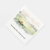 Groundhog Day Golfer Winter Golf Holiday Serviette (Ecke)