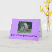 Groundhog Day-Gruß-Karte des Babys erste Karte (Gelbe Blume)