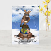 Groundhog Day-Gruß-Karte Groundhog Denken Karte (Gelbe Blume)