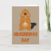 GROUNDHOG DAY-GRUSS-KARTE KARTE (Vorderseite)