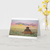 Groundhog Day Grußkarte, Happy Groundhog Day! Karte (Gelbe Blume)