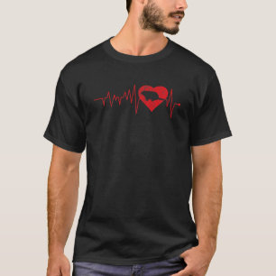 Groundhog Day Heartbeat Vintage Wood Chuck Liebhab T-Shirt