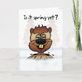 Groundhog Day-Karte - ist es Frühling schon? Karte